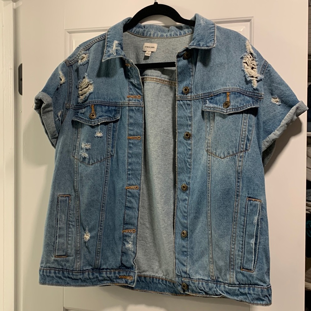 Sneak Peak Short Sleeve Denim Jacket